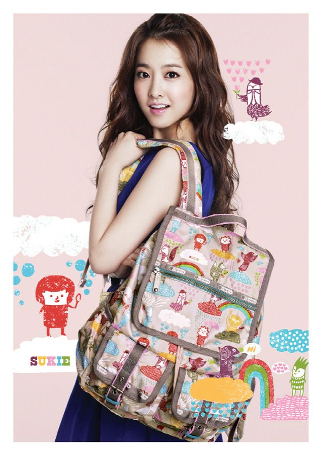 Park Bo Young’s Giddy Charm For LeSportsac’s Spring S/S 2013 Campaign